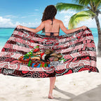 Saints Football Merry Christmas Sarong Indigenous Australian Art