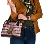 Saints Football Merry Christmas Shoulder Handbag Indigenous Australian Art