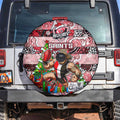 Saints Football Merry Christmas Spare Tire Cover Indigenous Australian Art