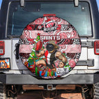 Saints Football Merry Christmas Spare Tire Cover Indigenous Australian Art