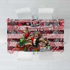 Saints Football Merry Christmas Tablecloth Indigenous Australian Art