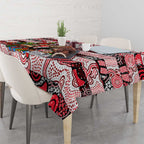 Saints Football Merry Christmas Tablecloth Indigenous Australian Art