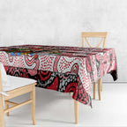 Saints Football Merry Christmas Tablecloth Indigenous Australian Art
