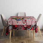 Saints Football Merry Christmas Tablecloth Indigenous Australian Art