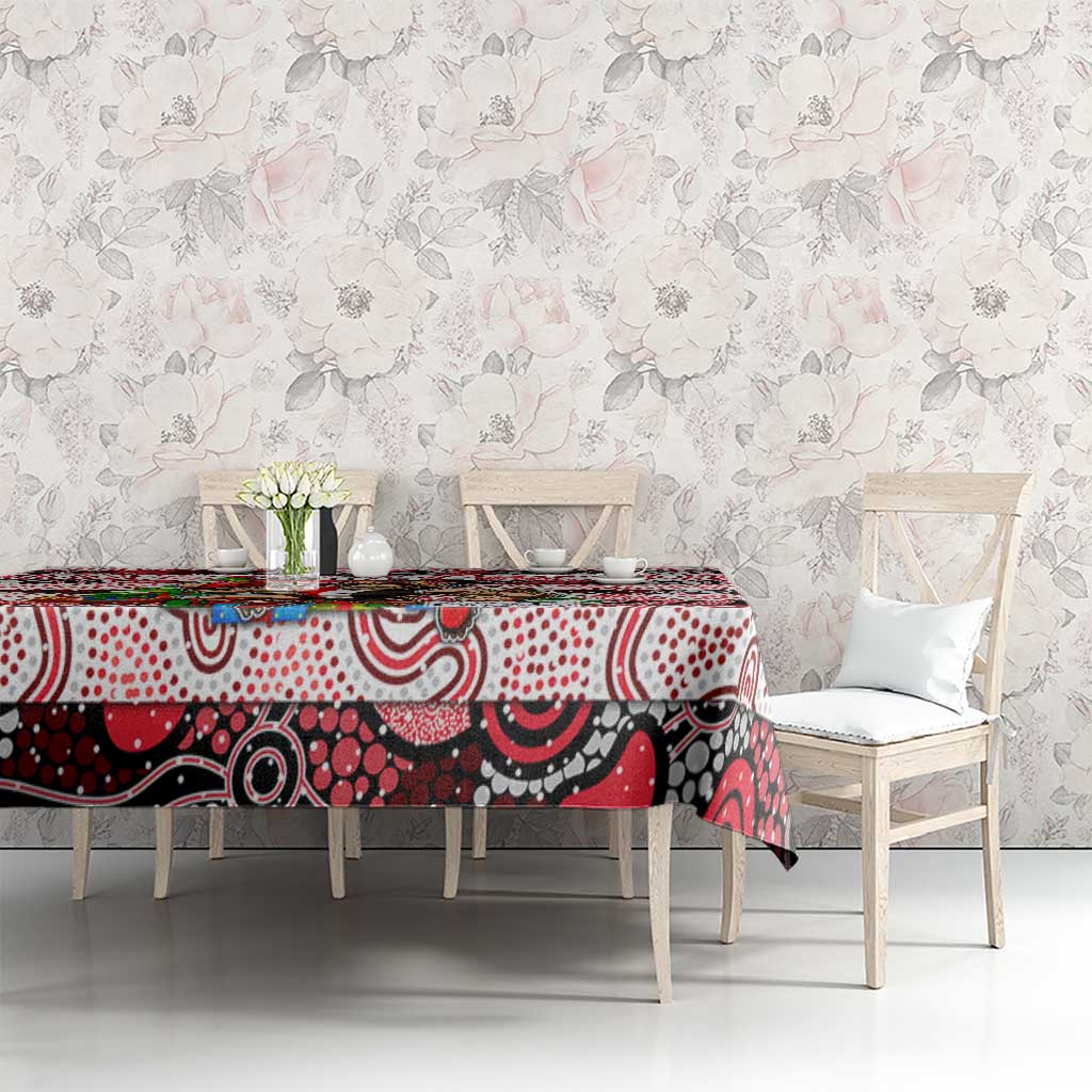 Saints Football Merry Christmas Tablecloth Indigenous Australian Art