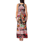 Custom Saints Rugby Merry Christmas Tank Maxi Dress Indigenous Australian Art