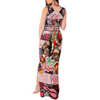 Custom Saints Rugby Merry Christmas Tank Maxi Dress Indigenous Australian Art