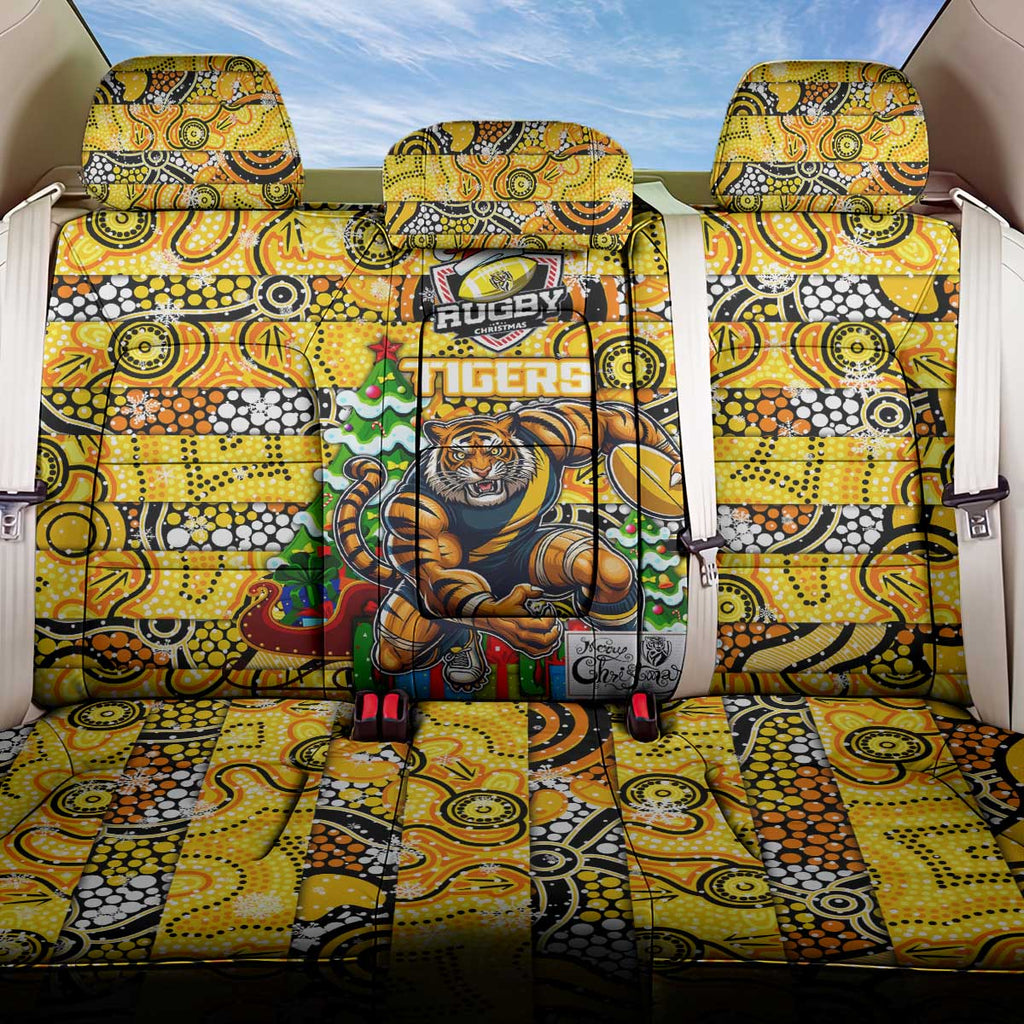 Richmond Tigers Football Merry Christmas Back Car Seat Cover Indigenous Australian Art