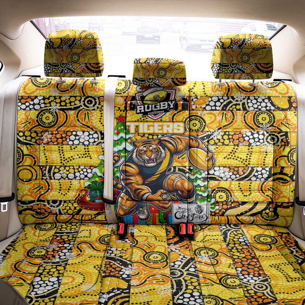 Richmond Tigers Football Merry Christmas Back Car Seat Cover Indigenous Australian Art