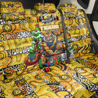 Richmond Tigers Football Merry Christmas Back Car Seat Cover Indigenous Australian Art