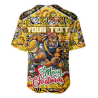 Custom Richmond Tigers Football Merry Christmas Baseball Jersey Indigenous Australian Art