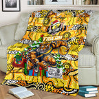 Richmond Tigers Football Merry Christmas Blanket Indigenous Australian Art