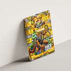 Richmond Tigers Football Merry Christmas Canvas Wall Art Indigenous Australian Art