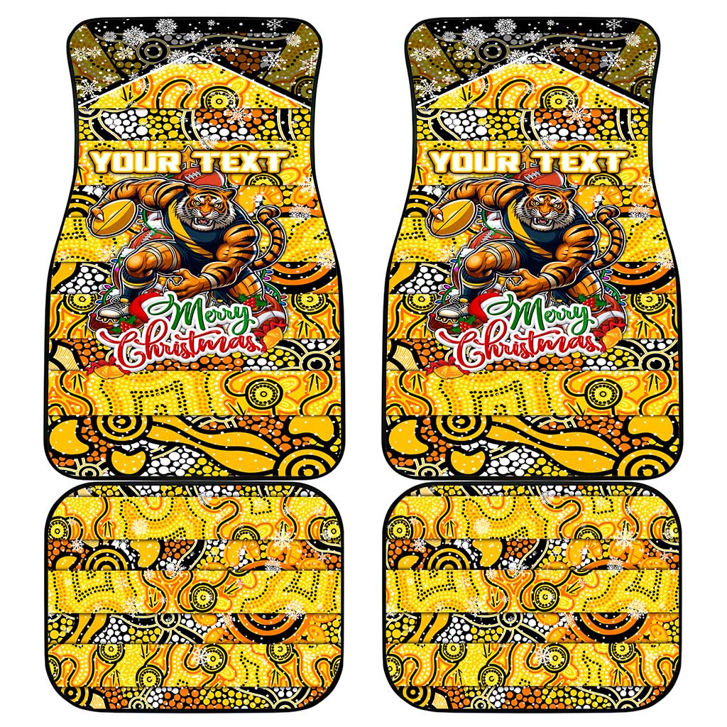 Richmond Tigers Football Merry Christmas Car Mats Indigenous Australian Art