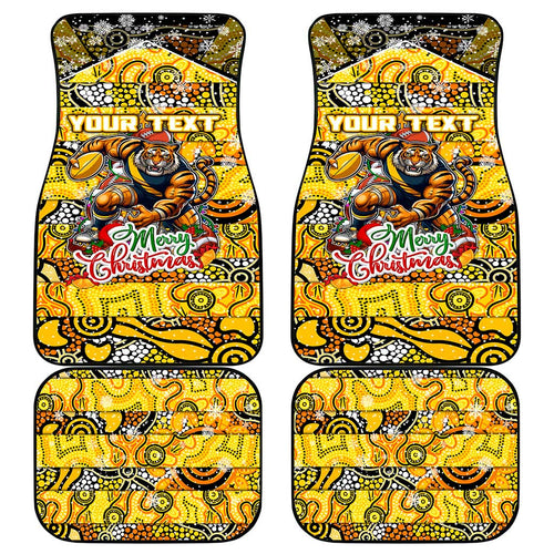 Richmond Tigers Football Merry Christmas Car Mats Indigenous Australian Art