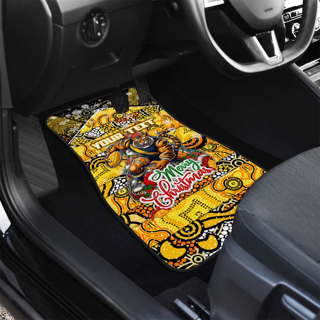 Richmond Tigers Football Merry Christmas Car Mats Indigenous Australian Art