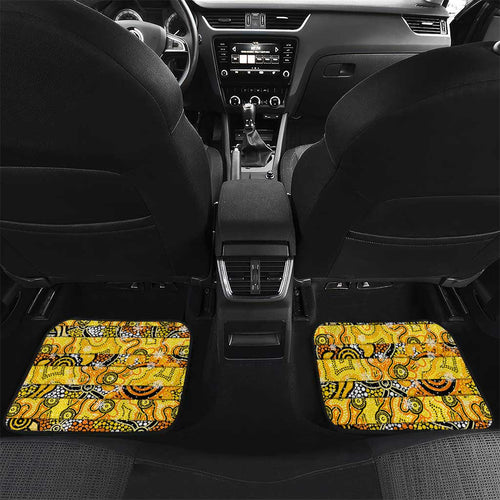 Richmond Tigers Football Merry Christmas Car Mats Indigenous Australian Art