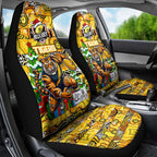 Richmond Tigers Football Merry Christmas Car Seat Cover Indigenous Australian Art