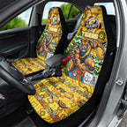 Richmond Tigers Football Merry Christmas Car Seat Cover Indigenous Australian Art