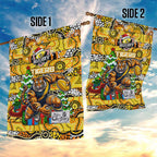 Richmond Tigers Football Merry Christmas Garden Flag Indigenous Australian Art