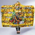 Richmond Tigers Football Merry Christmas Hooded Blanket Indigenous Australian Art