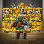 Richmond Tigers Football Merry Christmas Hooded Blanket Indigenous Australian Art