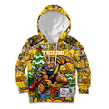 Custom Richmond Tigers Football Merry Christmas Kid Hoodie Indigenous Australian Art