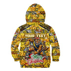 Custom Richmond Tigers Football Merry Christmas Kid Hoodie Indigenous Australian Art