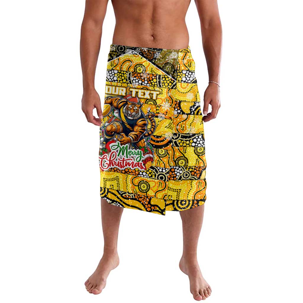 Custom Richmond Tigers Football Merry Christmas Lavalava Indigenous Australian Art