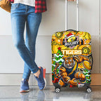 Richmond Tigers Football Merry Christmas Luggage Cover Indigenous Australian Art