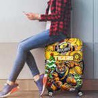 Richmond Tigers Football Merry Christmas Luggage Cover Indigenous Australian Art