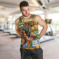 Custom Richmond Tigers Football Merry Christmas Men Tank Top Indigenous Australian Art