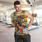 Custom Richmond Tigers Football Merry Christmas Men Tank Top Indigenous Australian Art