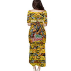 Custom Richmond Tigers Football Merry Christmas Puletasi Indigenous Australian Art