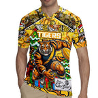 Custom Richmond Tigers Football Merry Christmas Rugby Jersey Indigenous Australian Art