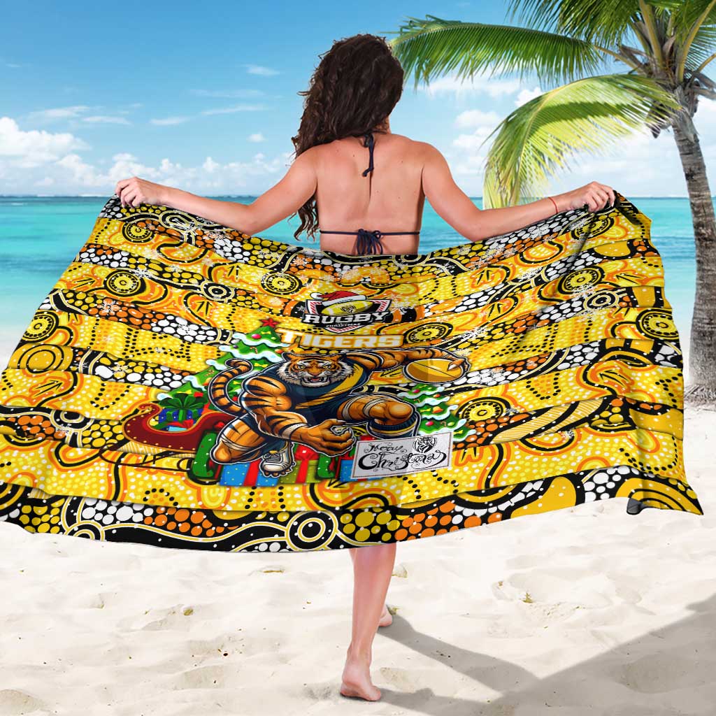 Richmond Tigers Football Merry Christmas Sarong Indigenous Australian Art
