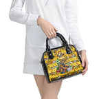 Richmond Tigers Football Merry Christmas Shoulder Handbag Indigenous Australian Art