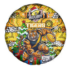 Richmond Tigers Football Merry Christmas Spare Tire Cover Indigenous Australian Art