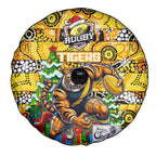 Richmond Tigers Football Merry Christmas Spare Tire Cover Indigenous Australian Art