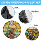 Richmond Tigers Football Merry Christmas Spare Tire Cover Indigenous Australian Art