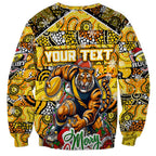 Custom Richmond Tigers Football Merry Christmas Sweatshirt Indigenous Australian Art