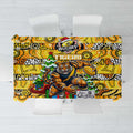 Richmond Tigers Football Merry Christmas Tablecloth Indigenous Australian Art