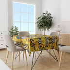 Richmond Tigers Football Merry Christmas Tablecloth Indigenous Australian Art