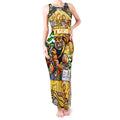 Custom Richmond Tigers Football Merry Christmas Tank Maxi Dress Indigenous Australian Art