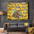 Richmond Tigers Football Merry Christmas Tapestry Indigenous Australian Art