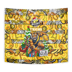 Richmond Tigers Football Merry Christmas Tapestry Indigenous Australian Art