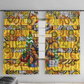 Richmond Tigers Football Merry Christmas Window Curtain Indigenous Australian Art