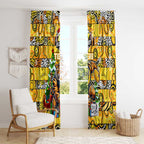 Richmond Tigers Football Merry Christmas Window Curtain Indigenous Australian Art