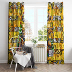 Richmond Tigers Football Merry Christmas Window Curtain Indigenous Australian Art