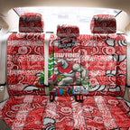 Swans Football Merry Christmas Back Car Seat Cover Indigenous Australian Art